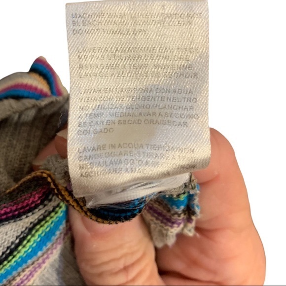 Paul Smith multicolored striped v neck sweater size medium - Picture 5 of 5